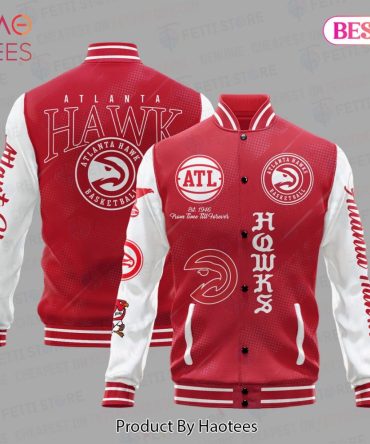 Atlanta Hawks Varsity Jacket - Stylish Red & White Bomber For Fans - Limited Edition!