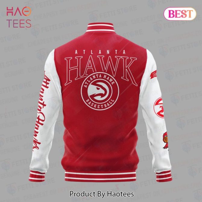 Atlanta Hawks Varsity Jacket - Stylish Red & White Bomber For Fans - Limited Edition! - Image 3