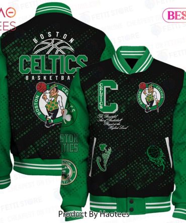 Boston Celtics Varsity Jacket - Stylish Green & Black Basketball Fan Gear