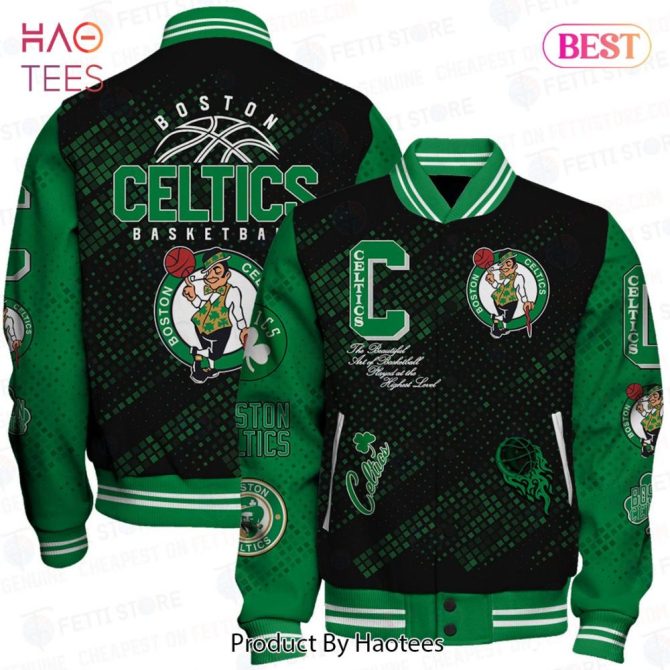 Boston Celtics Varsity Jacket - Stylish Green & Black Basketball Fan Gear
