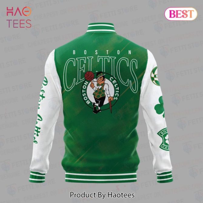 Boston Celtics Varsity Jacket - Stylish Green & White Fan Gear For True Supporters - Image 3