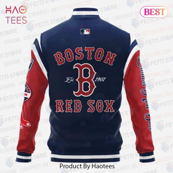 Boston Red Sox Varsity Jacket - Premium Fan Gear By Haotees - Image 3