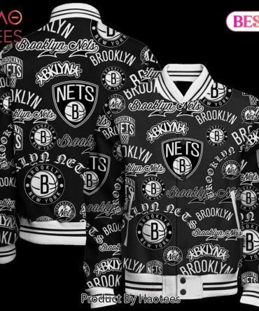 Brooklyn Nets Fan Jacket - Stylish Black & White Team Logo Design By Haotees