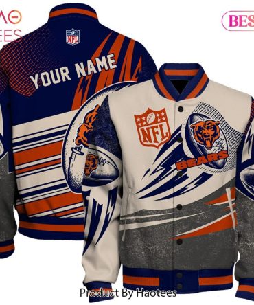 Custom Nfl Bears Varsity Jacket – Personalize With Your Name! Perfect Gift For Fans