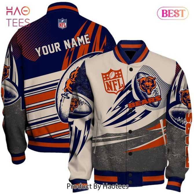 Custom Nfl Bears Varsity Jacket – Personalize With Your Name! Perfect Gift For Fans