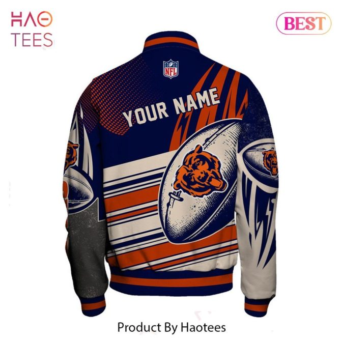 Custom Nfl Bears Varsity Jacket – Personalize With Your Name! Perfect Gift For Fans - Image 3