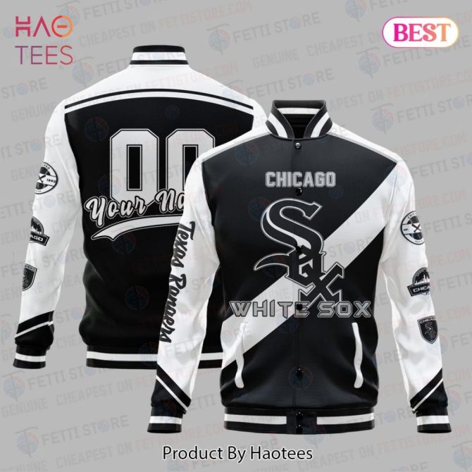 Customizable Chicago White Sox Varsity Jacket – Personalized Name & Number, Stylish Fan Gear