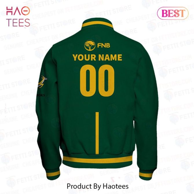 Customizable Rugby Varsity Jacket - South Africa Edition, Personalize Your Name & Number - Image 3