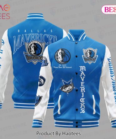 Dallas Mavericks Varsity Jacket - Stylish Blue & White Team Apparel For Fans