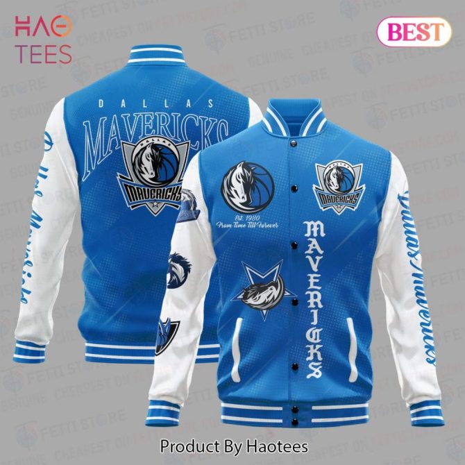 Dallas Mavericks Varsity Jacket - Stylish Blue & White Team Apparel For Fans
