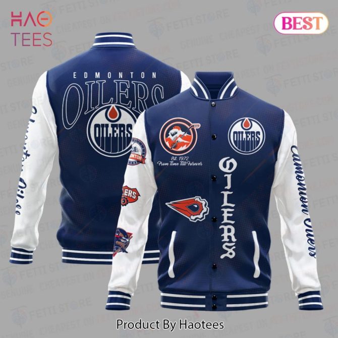 Edmonton Oilers Varsity Jacket - Stylish Team Spirit Apparel For Fans