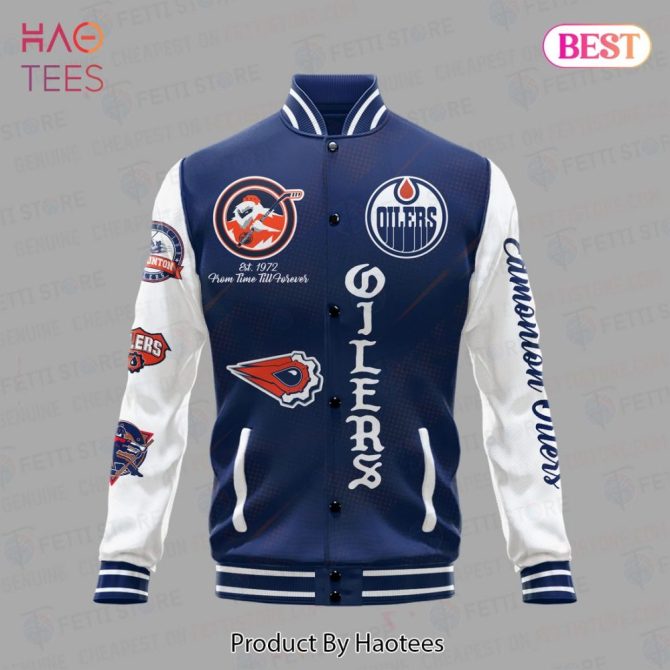 Edmonton Oilers Varsity Jacket - Stylish Team Spirit Apparel For Fans - Image 2