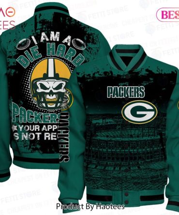 Die Hard Packers Fan Bomber Jacket - Bold Green Bay Design For True Supporters