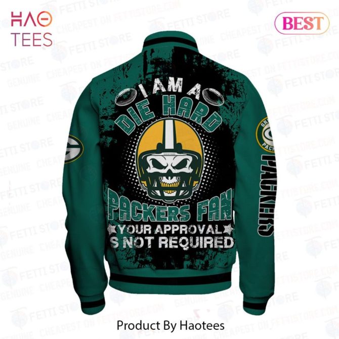 Die Hard Packers Fan Bomber Jacket - Bold Green Bay Design For True Supporters - Image 3