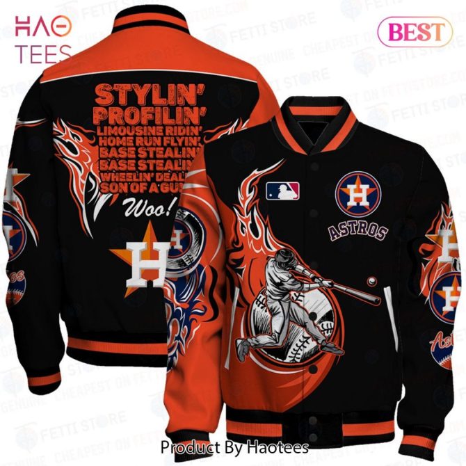 Astros Mlb Varsity Jacket – Stylish Baseball Fan Gear With Bold Graphics & Embroidery