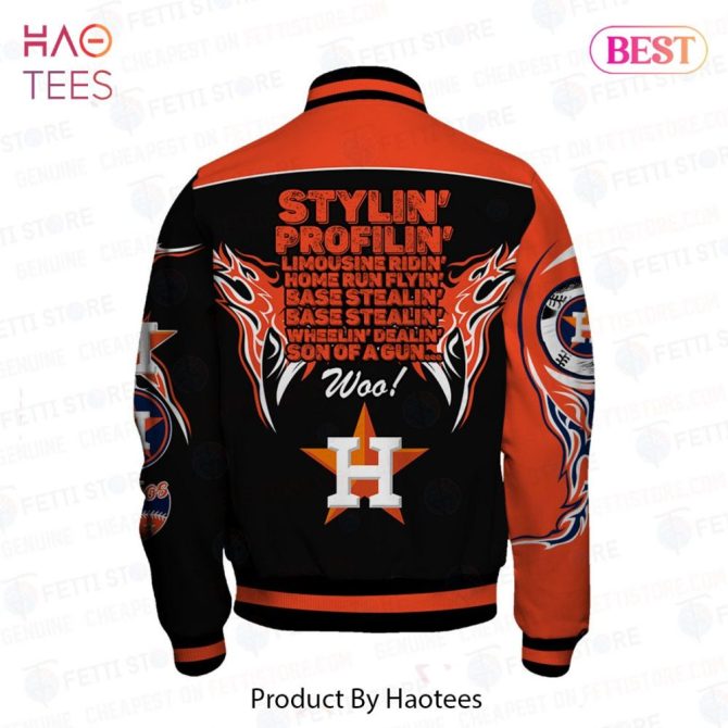 Astros Mlb Varsity Jacket – Stylish Baseball Fan Gear With Bold Graphics & Embroidery - Image 3