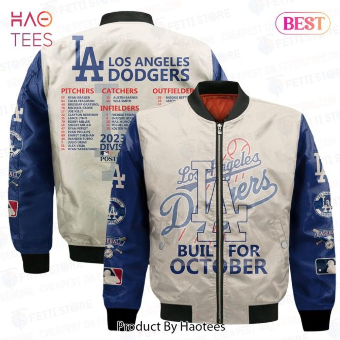 Best Los Angeles Dodgers Built For October Aop Bomber Jacket