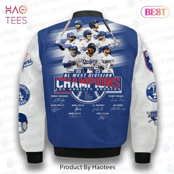 Best Los Angeles Dodgers Nl West Division Champions Aop Bomber Jacket - Image 3