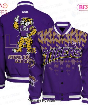 Lsu Tigers Varsity Jacket - Bold Purple & Gold Design For Fans