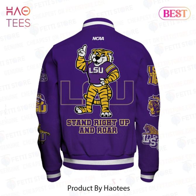Lsu Tigers Varsity Jacket - Bold Purple & Gold Design For Fans - Image 3