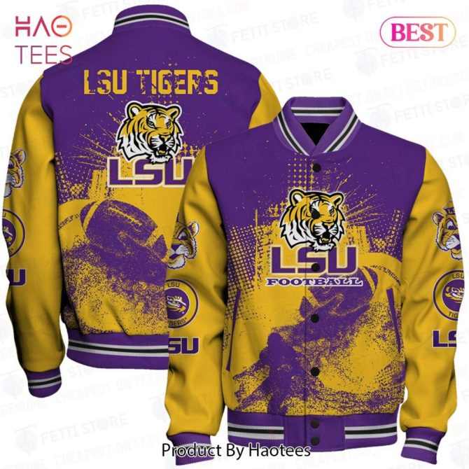 Lsu Tigers Varsity Jacket - Bold Purple & Gold Football Fan Gear