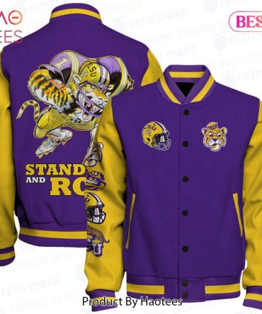 Lsu Tigers Varsity Jacket - Bold Purple & Gold Fan Gear For Game Day Style