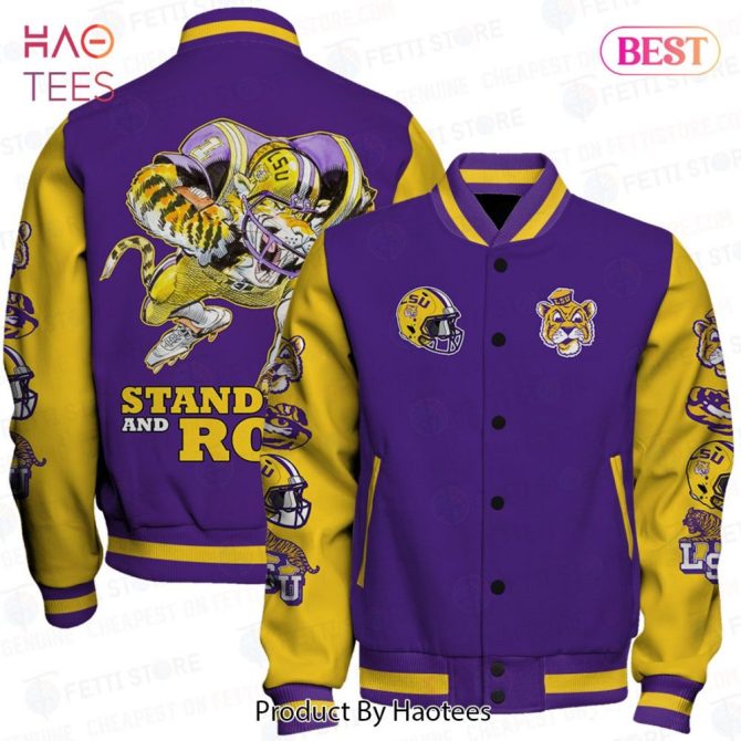 Lsu Tigers Varsity Jacket - Bold Purple & Gold Fan Gear For Game Day Style