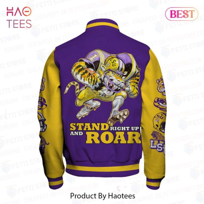 Lsu Tigers Varsity Jacket - Bold Purple & Gold Fan Gear For Game Day Style - Image 3