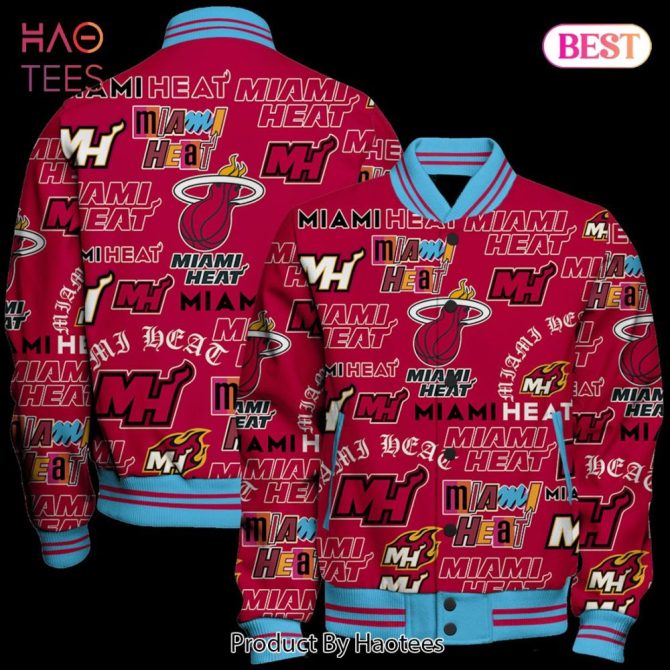 Miami Heat All-Over Print Bomber Jacket - Vibrant Team Spirit Apparel