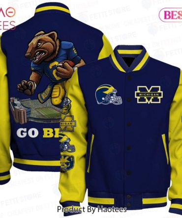 Michigan Wolverines Varsity Jacket - Bold Team Spirit Apparel , Go Blue!