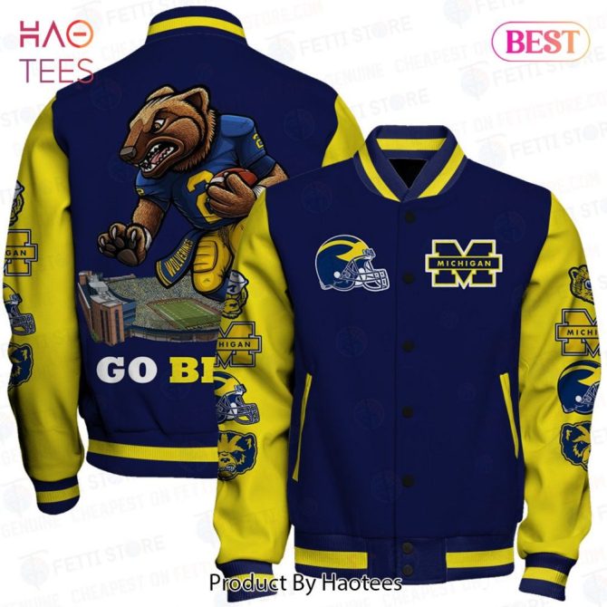 Michigan Wolverines Varsity Jacket - Bold Team Spirit Apparel , Go Blue!