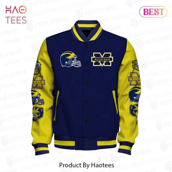 Michigan Wolverines Varsity Jacket - Bold Team Spirit Apparel , Go Blue! - Image 2
