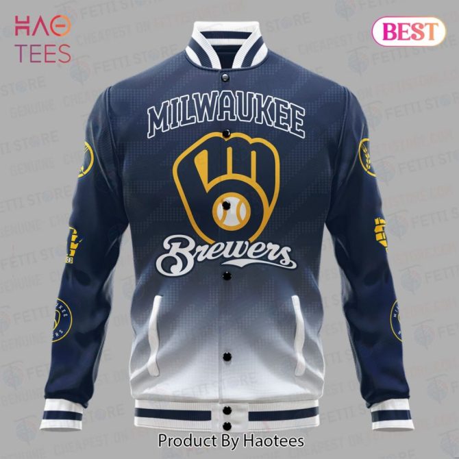Milwaukee Brewers Bomber Jacket - Stylish, Premium Fan Apparel By Haotees - Image 2