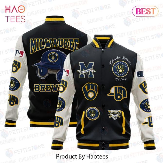 Milwaukee Brewers Varsity Jacket - Stylish Baseball Fan Apparel By Haotees