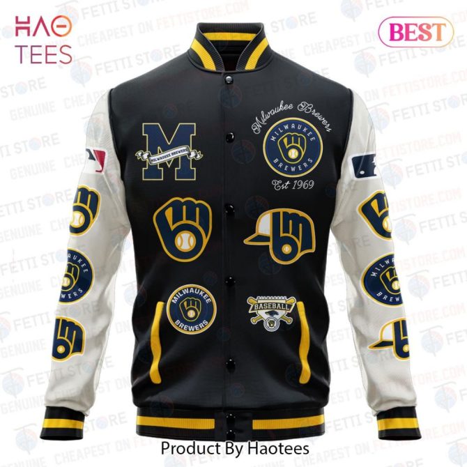 Milwaukee Brewers Varsity Jacket - Stylish Baseball Fan Apparel By Haotees - Image 2