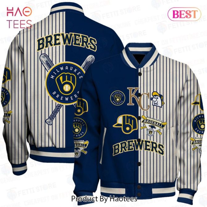 Milwaukee Brewers Varsity Jacket - Stylish Baseball Fan Apparel For Men & Women