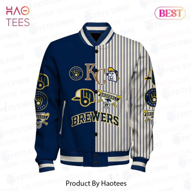 Milwaukee Brewers Varsity Jacket - Stylish Baseball Fan Apparel For Men & Women - Image 2