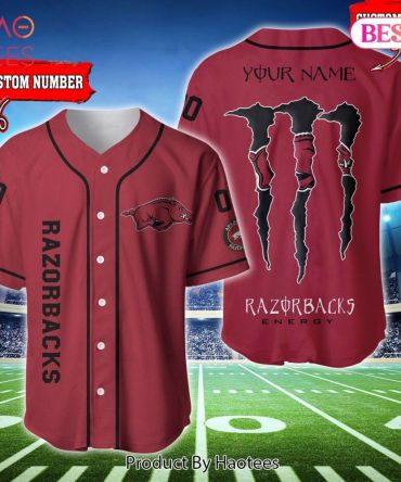 Custom Razorbacks Baseball Jersey - Personalized Name & Number Sports Shirt