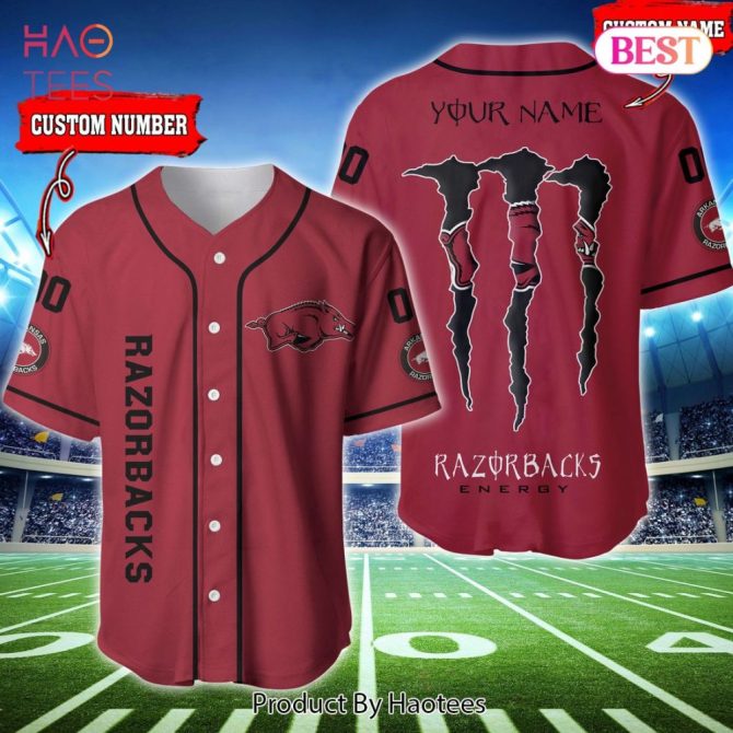 Custom Razorbacks Baseball Jersey - Personalized Name & Number Sports Shirt