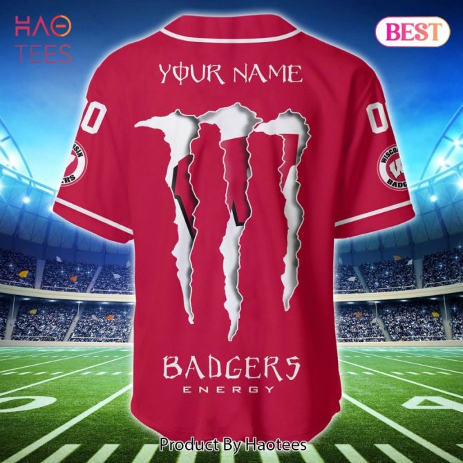 Custom Red Badgers Jersey - Personalized Name & Number Sports Tee - Image 2