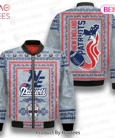 Best New England Patriots Classic Pattern Nfl 3D Bomber Jacket