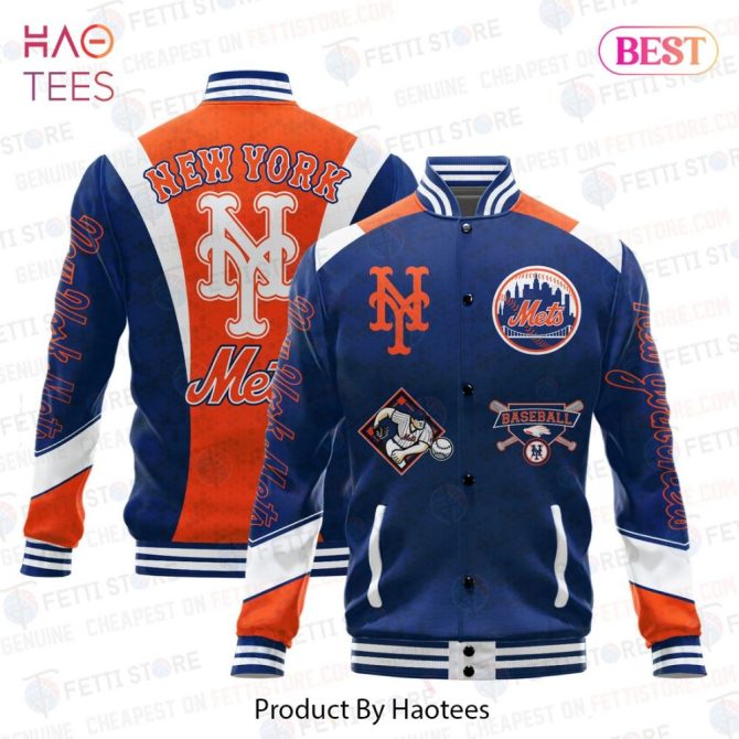 New York Mets Varsity Jacket - Stylish Baseball Bomber For Fans , Limited Edition