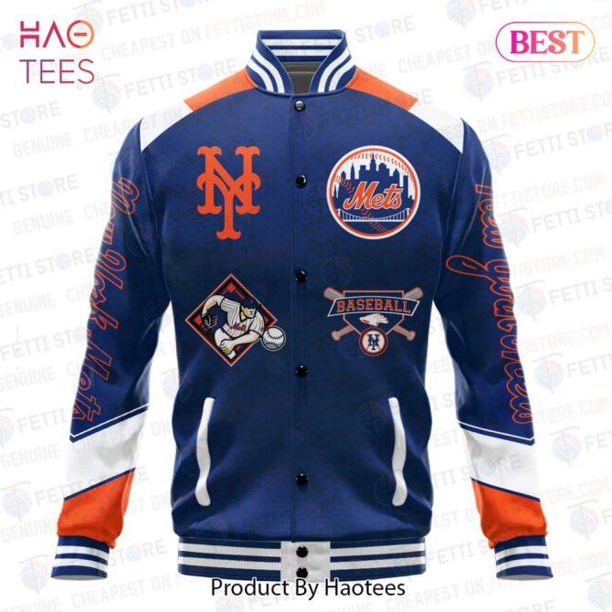 New York Mets Varsity Jacket - Stylish Baseball Bomber For Fans , Limited Edition - Image 2