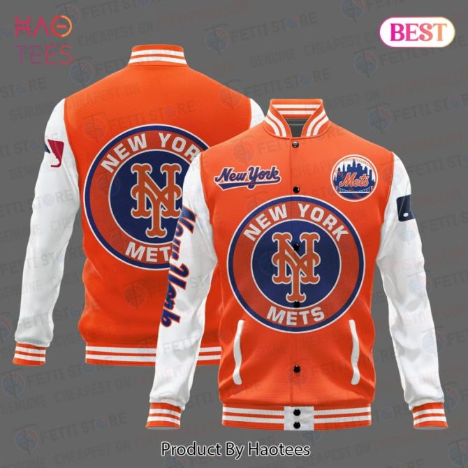 Limited Edition New York Mets Varsity Jacket - Stylish Fan Gear For Sports Lovers