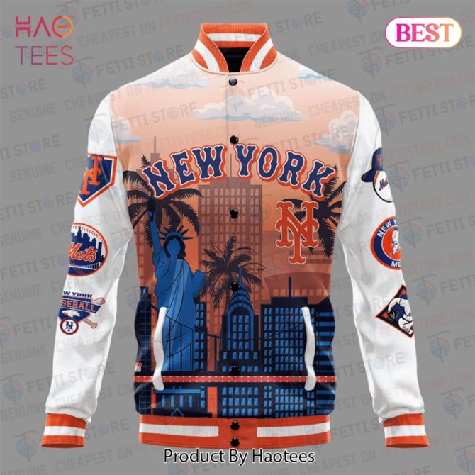 New York Mets Varsity Jacket - Stylish Baseball Fan Apparel For All Seasons - Image 2
