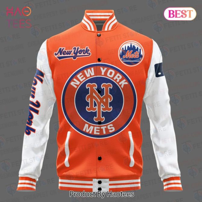 Limited Edition New York Mets Varsity Jacket - Stylish Fan Gear For Sports Lovers - Image 2