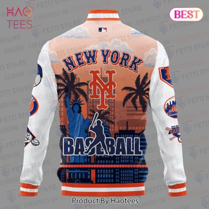 New York Mets Varsity Jacket - Stylish Baseball Fan Apparel For All Seasons - Image 3