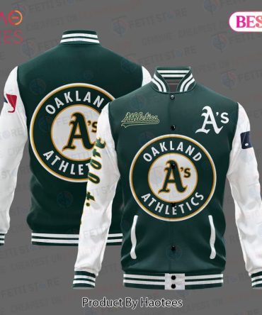 Oakland Athletics Varsity Jacket - Stylish Green & White Baseball Apparel