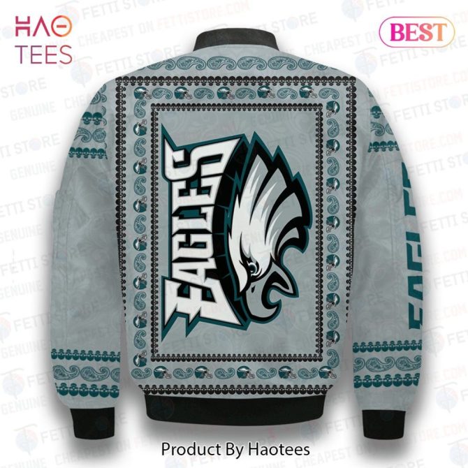 Best Philadelphia Eagles Classic Pattern Nfl 3D Bomber Jacket - Image 3