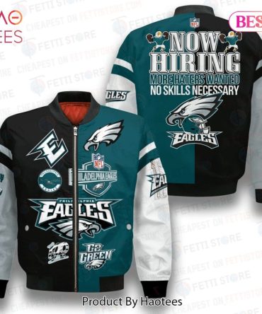 Best Philadelphia Eagles Pattern Nfl 3D Bomber Jacket
